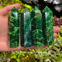 Emerald Crystal Tower | Crystal Stone Decor