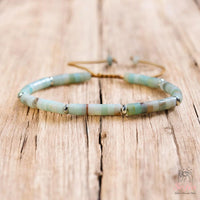 Amazonite Bracelet | Layering Gemstone Heishi Jewelry