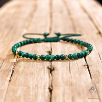 Malachite Bracelet | Delicate Layering Gemstone Jewelry