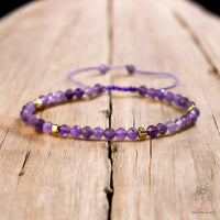 Amethyst Bracelet | Delicate Layering Gemstone Jewelry