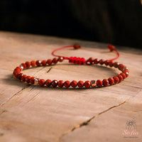 Red Jasper Bracelet | Delicate Layering Gemstone Jewelry