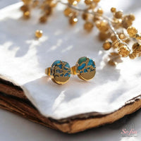 Turquoise Stud Earrings | Minimalist Jewelry