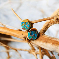 Turquoise Stud Earrings | Minimalist Jewelry