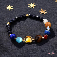 Galaxy Planet Bracelet | Beaded Crystal Jewelry