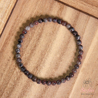4MM Yooperlite Bracelet UV Reactive | Dainty Beaded Crystal Jewelry