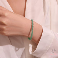 4MM Green Aventurine Bracelet | Dainty Beaded Crystal Jewelry