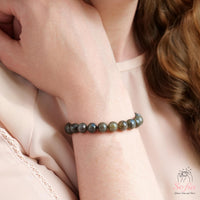 Labradorite Beaded Bracelet | Crystal Jewelry