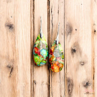 Rainbow Jasper Earrings | Boho Drop Earring | Crystal Jewelry
