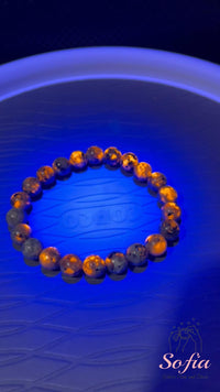 Yooperlite Bracelet UV Reactive | Beaded Crystal Jewelry