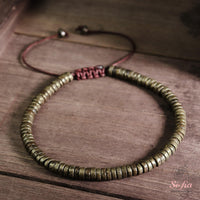 Pyrite Bracelet | Layering Gemstone Heishi Beaded Bracelets