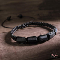 Black Tourmaline Bracelet | Layering Gemstone Jewelry