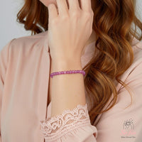 4MM Kunzite Bracelet | Dainty Beaded Crystal Jewelry