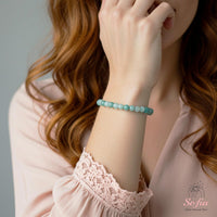 4MM Amazonite Bracelet | Dainty Beaded Crystal Jewelry
