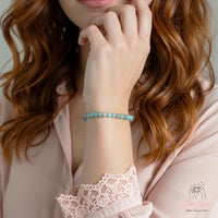 4MM Amazonite Bracelet | Dainty Beaded Crystal Jewelry