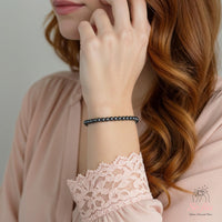 4MM Hematite Bracelet | Dainty Beaded Crystal Jewelry