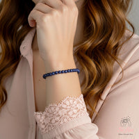 4MM Goldstone Bracelet | Dainty Beaded Crystal Jewelry