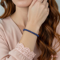 4MM Sodalith Armband | Zierlicher Perlen-Kristallschmuck