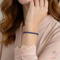 4MM Sodalith Armband | Zierlicher Perlen-Kristallschmuck