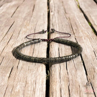 Pyrite Bracelet | Layering Gemstone Heishi Beaded Bracelets