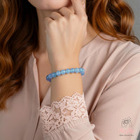 Aquamarine Stretch Bracelet | Beaded Crystal Jewelry