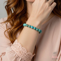 Blue Jasper Bracelet | Beaded Crystal Jewelry