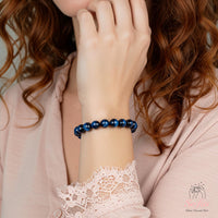 Blue Tigers Eye Bracelet | Crystal Jewelry