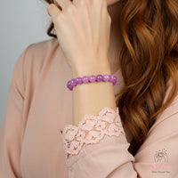 Kunzite Stretch Bracelet | Crystal Jewelry