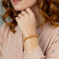 Sunstone Beaded Bracelet | Crystal Jewelry