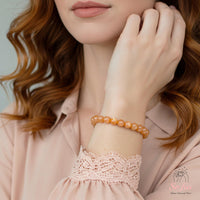Sunstone Beaded Bracelet | Crystal Jewelry