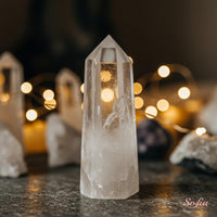 Clear Quartz Crystal Tower | Crystal Stone Decor