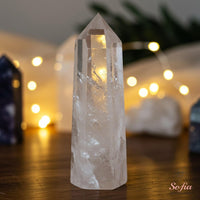 Clear Quartz Crystal Tower | Crystal Stone Decor