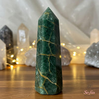 Emerald Crystal Tower | Crystal Stone Decor