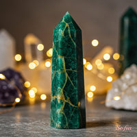 Emerald Crystal Tower | Crystal Stone Decor