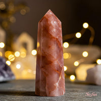 Fire Quartz Crystal Tower | Crystal Stone Decor