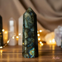 Labradorite Crystal Tower | Crystal Stone Decor
