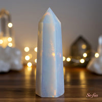 Opalite Crystal Tower | Crystal Stone Decor