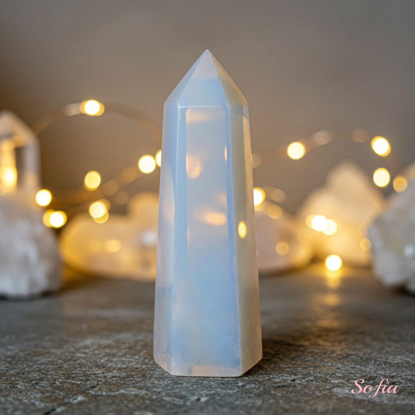 Opalite Crystal Tower | Crystal Stone Decor