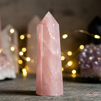 Rose Quartz Crystal Tower | Crystal Stone Decor