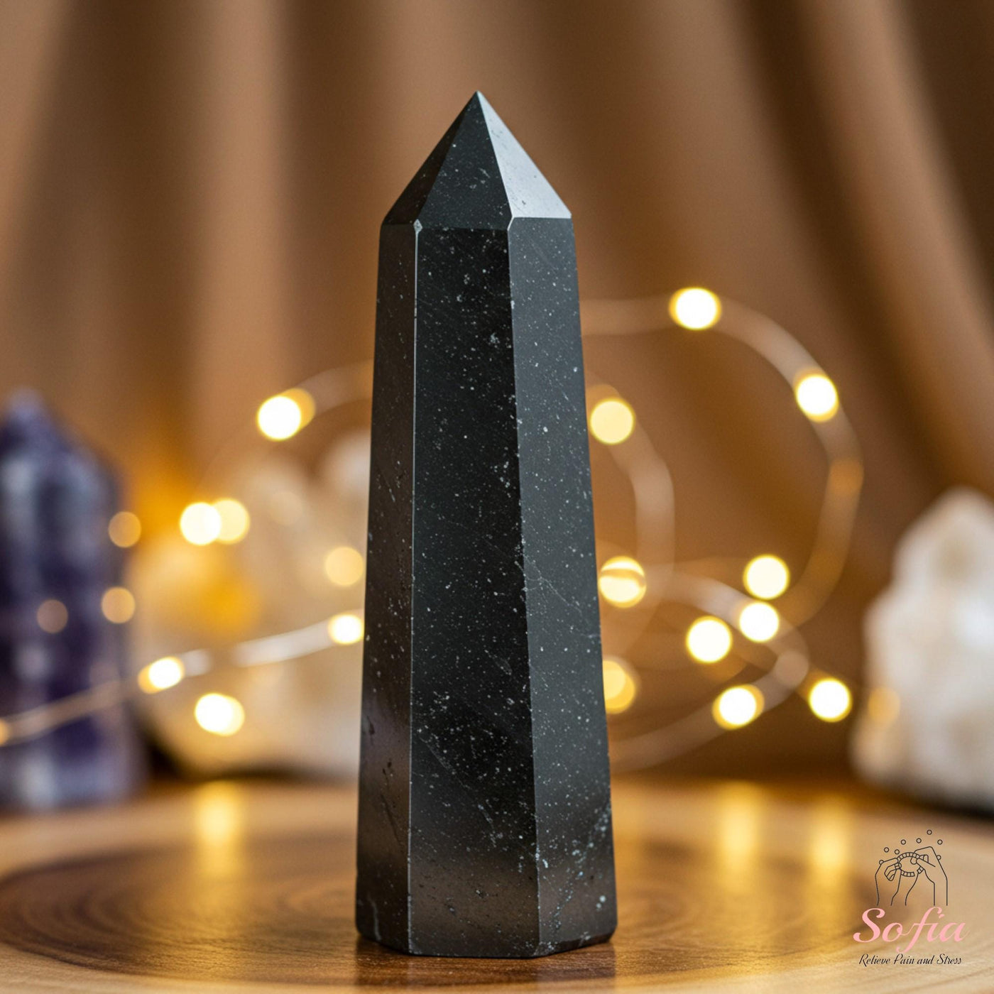 Shungite Crystal Tower | Crystal Stone Decor
