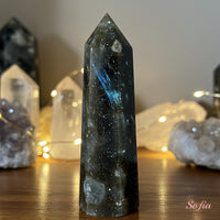 Arfvedsonite Crystal Tower | Crystal Stone Decor