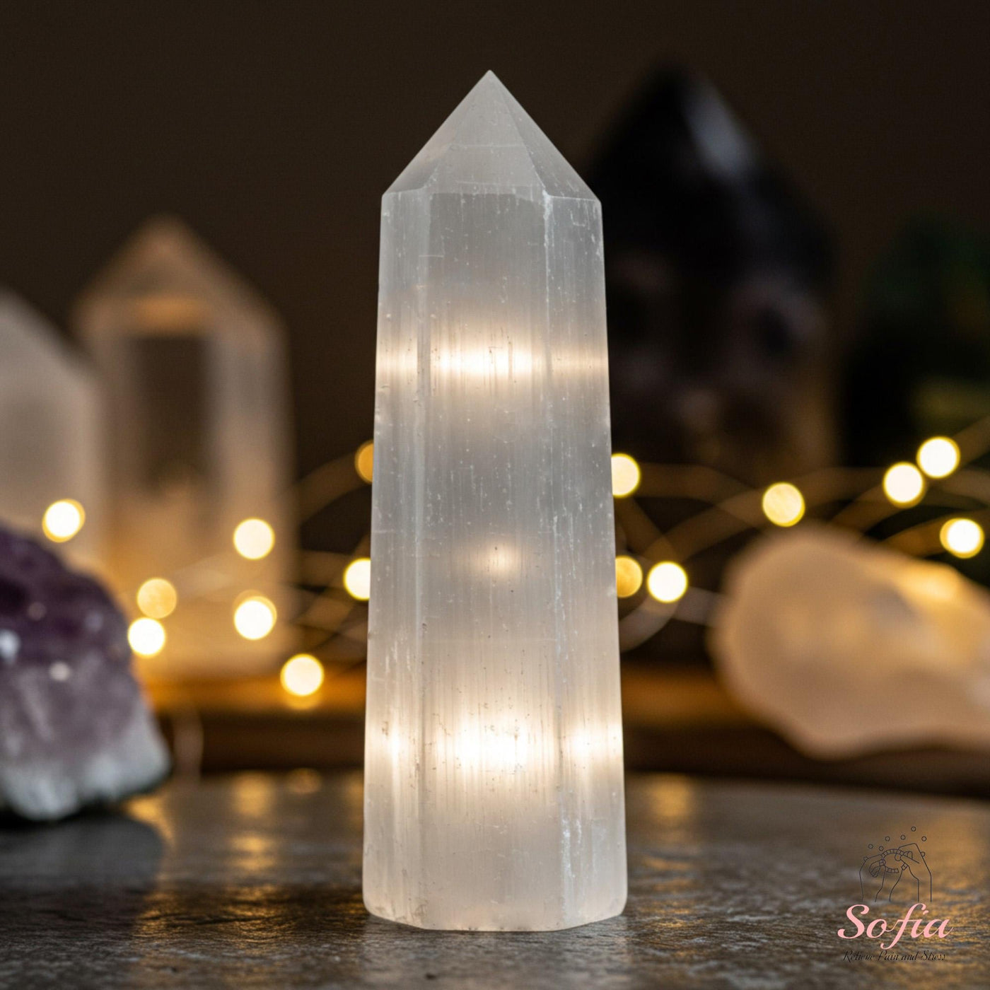 Selenite Crystal Tower | Crystal Stone Decor