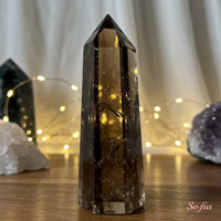 Smoky Quartz Crystal Tower | Crystal Stone Decor
