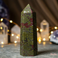 Dragon Bloodstone Crystal Tower | Crystal Stone Decor
