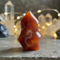 Carnelian Crystal Flame Tower | Crystal Stone Decor