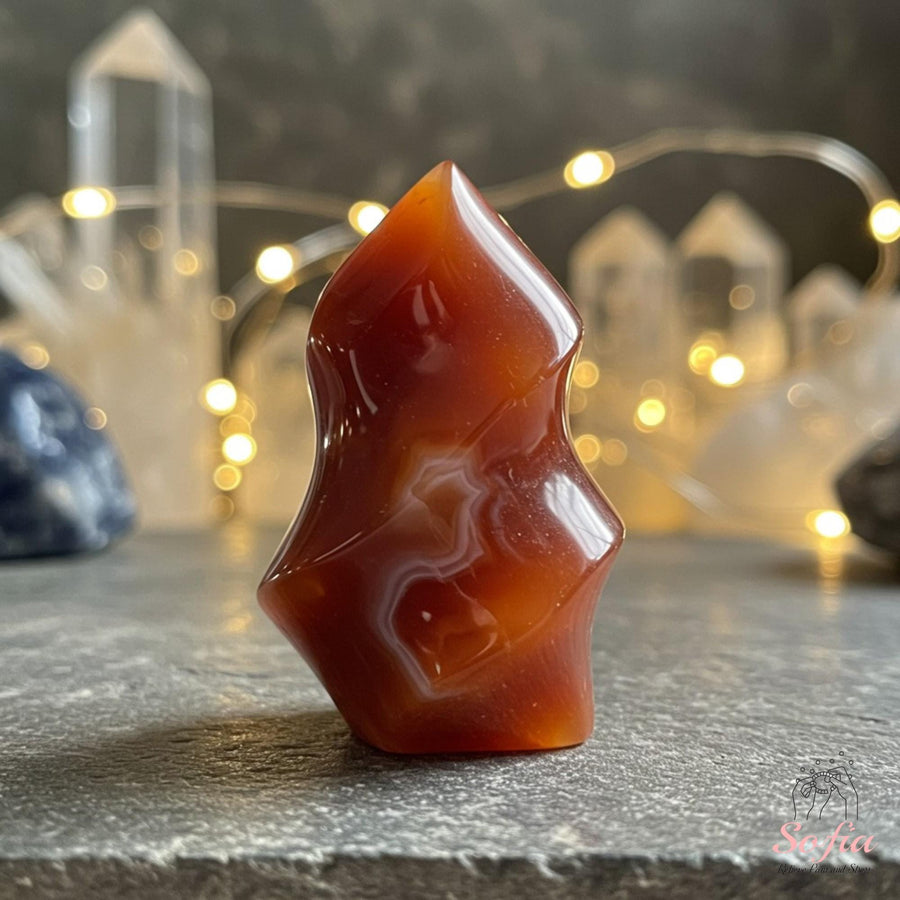 Carnelian Crystal Cluster | Healing Crystal Decor - photo 1
