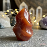 Carnelian Crystal Flame Tower | Crystal Stone Decor