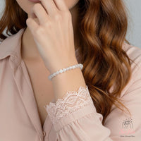 4MM Selenite Bracelet | Dainty Beaded Crystal Jewelry