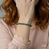 4MM Turquoise Bracelet | Dainty Beaded Crystal Jewelry