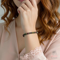 4MM Dragon Bloodstone Bracelet | Dainty Beaded Crystal Jewelry