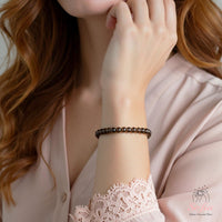 4MM Smoky Quartz Bracelet | Dainty Beaded Crystal Jewelry